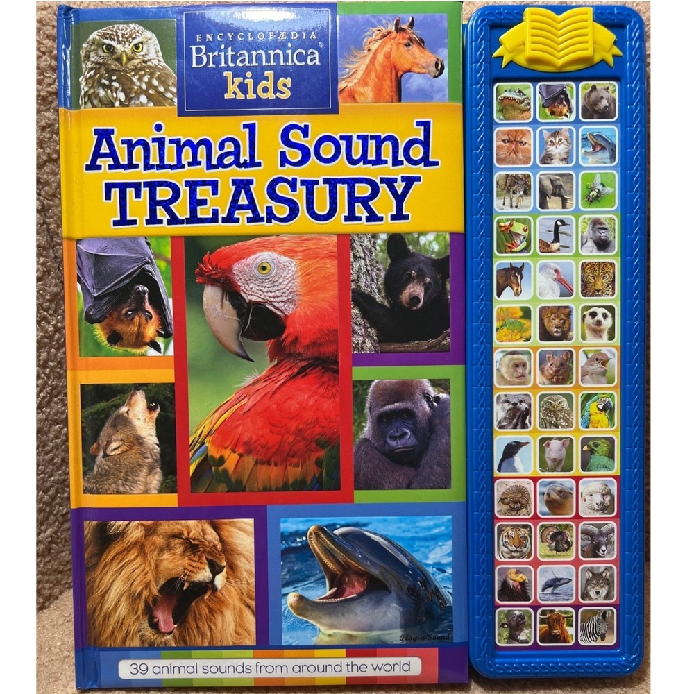 Britannica Kids Animal Sound Treasury Play-a-Sound Encyclopedia 39 Sounds